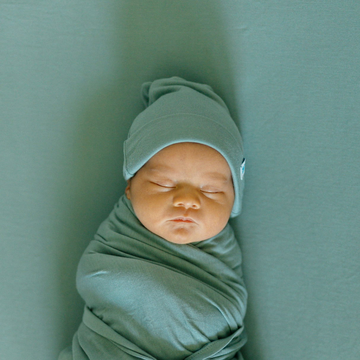 Stretch Knit Crib Sheet - Harbor - HoneyBug