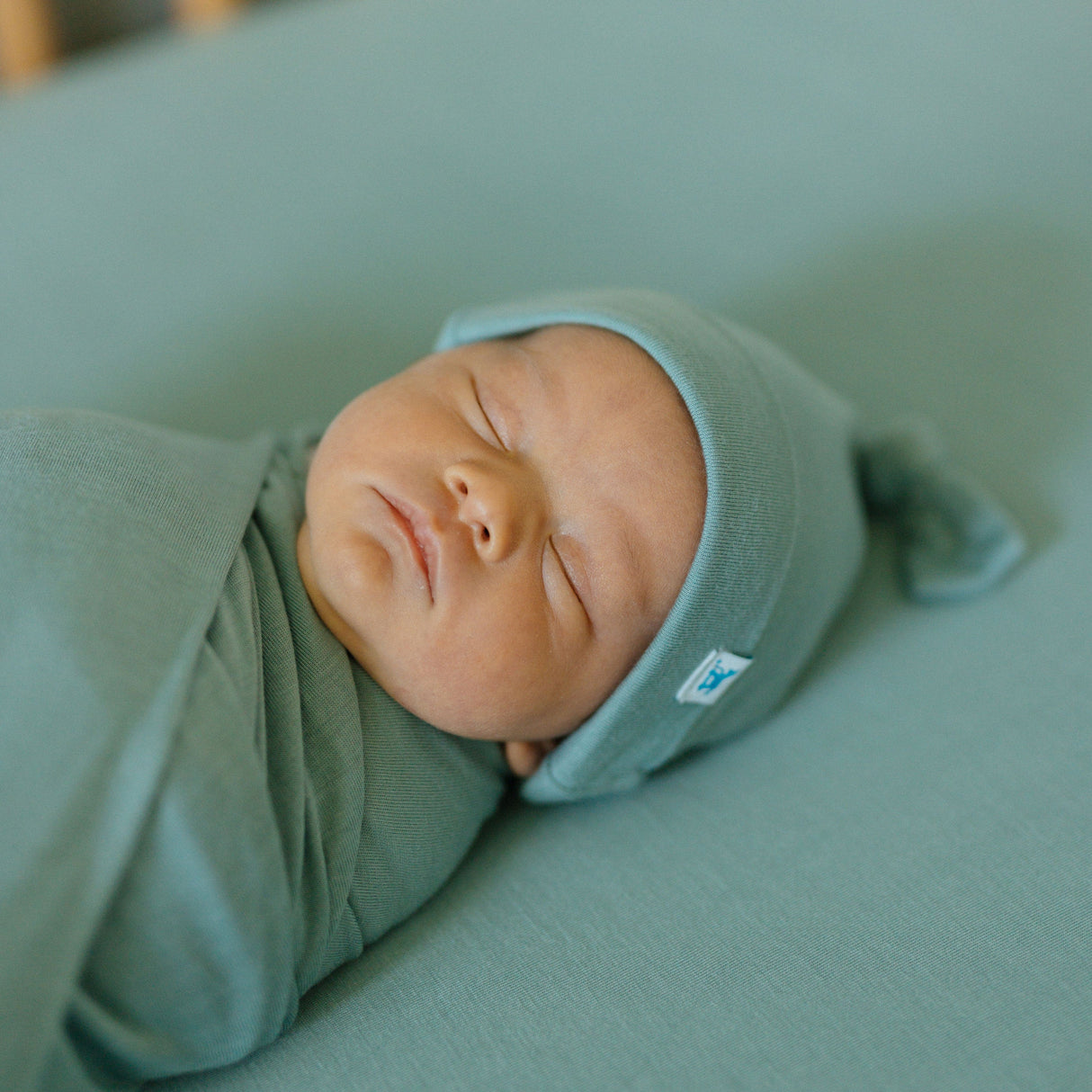 Stretch Knit Crib Sheet - Harbor - HoneyBug