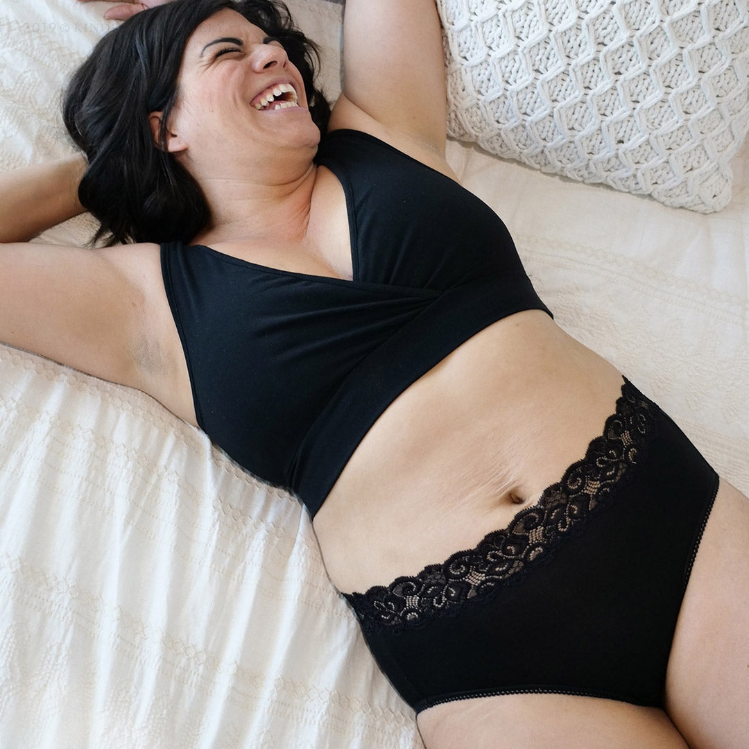 High-Waisted Postpartum Recovery Panties (5-Pack) | Assorted Neutrals - HoneyBug