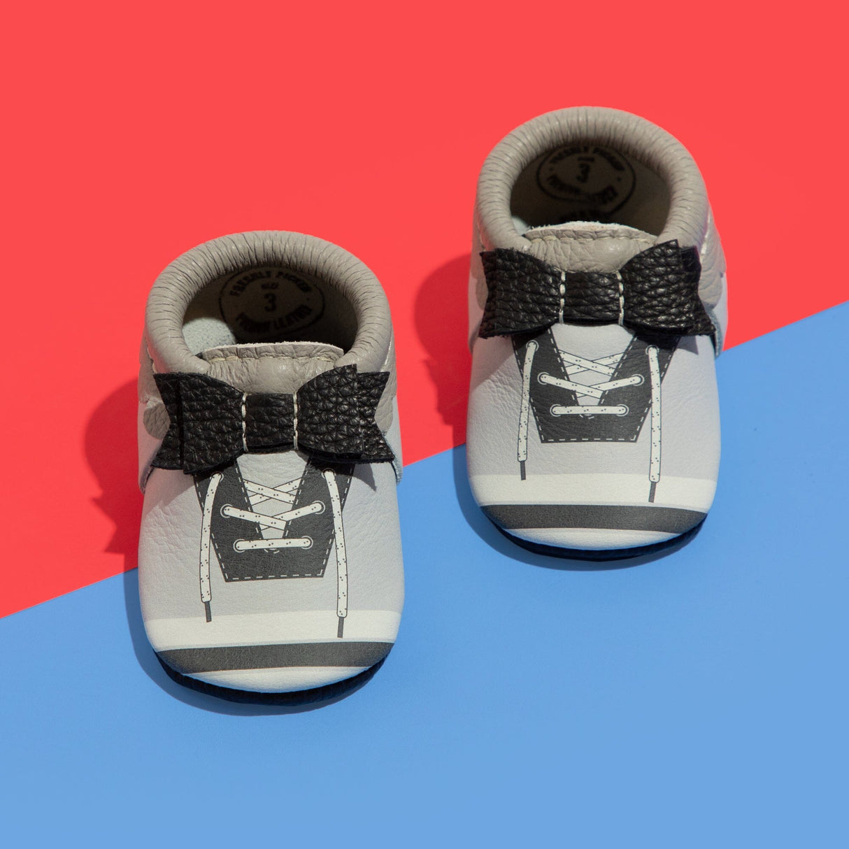 Ice Ice Baby Bow Baby Shoe - HoneyBug