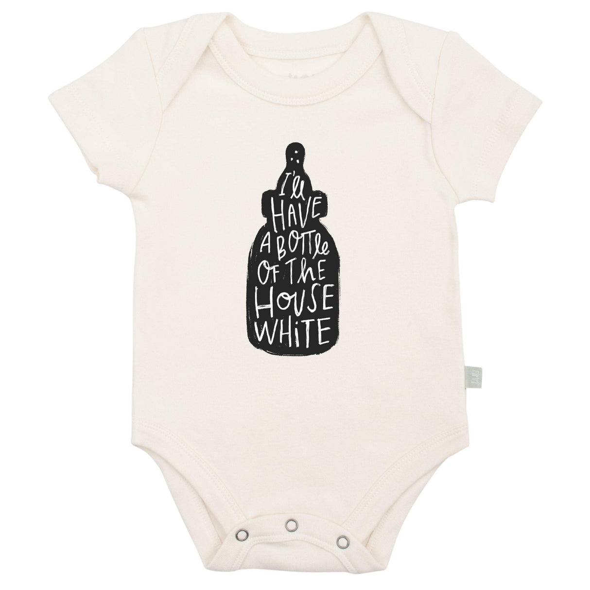 graphic bodysuit | house white - HoneyBug