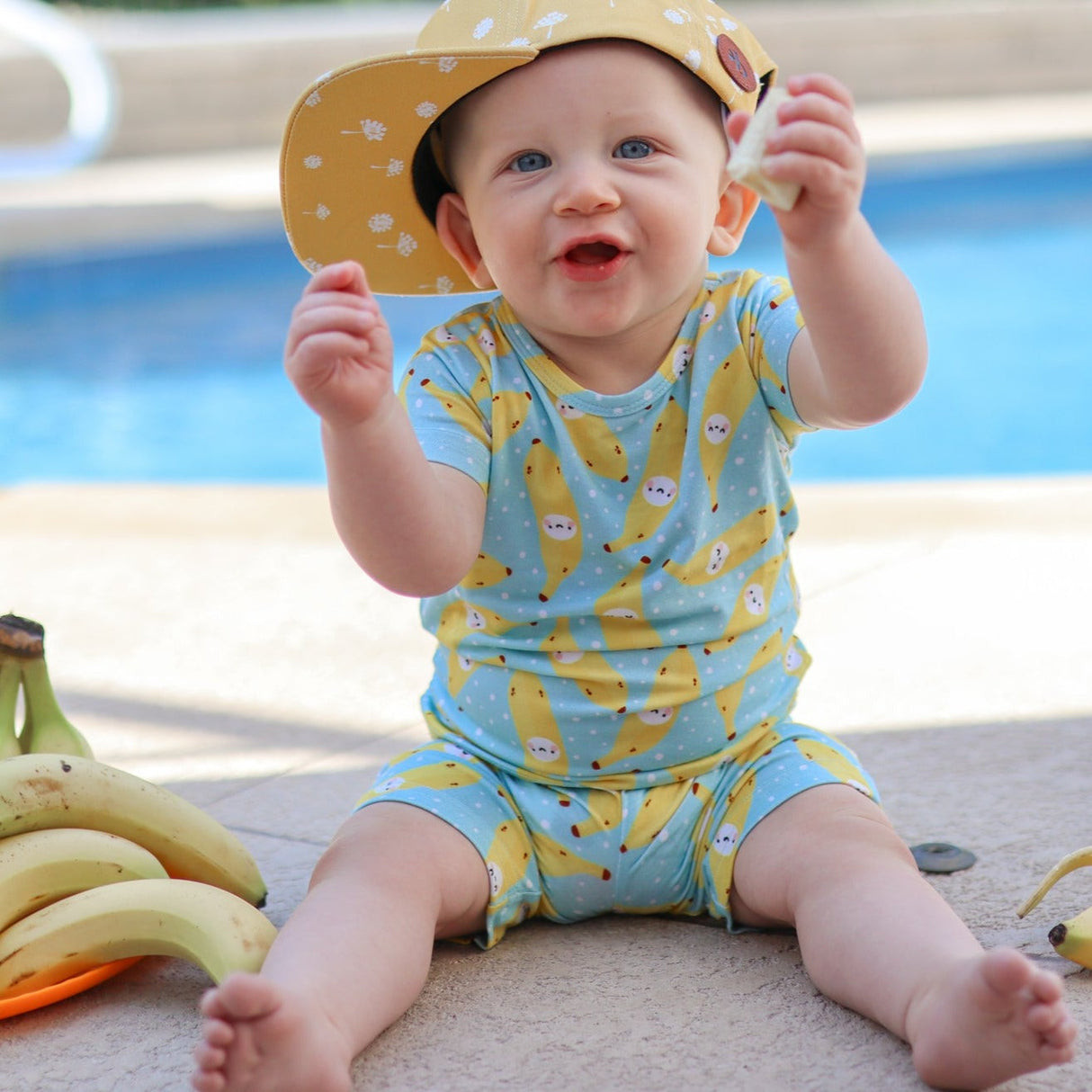 TWO PIECE SHORTIE SET- Kawaii Banana - HoneyBug