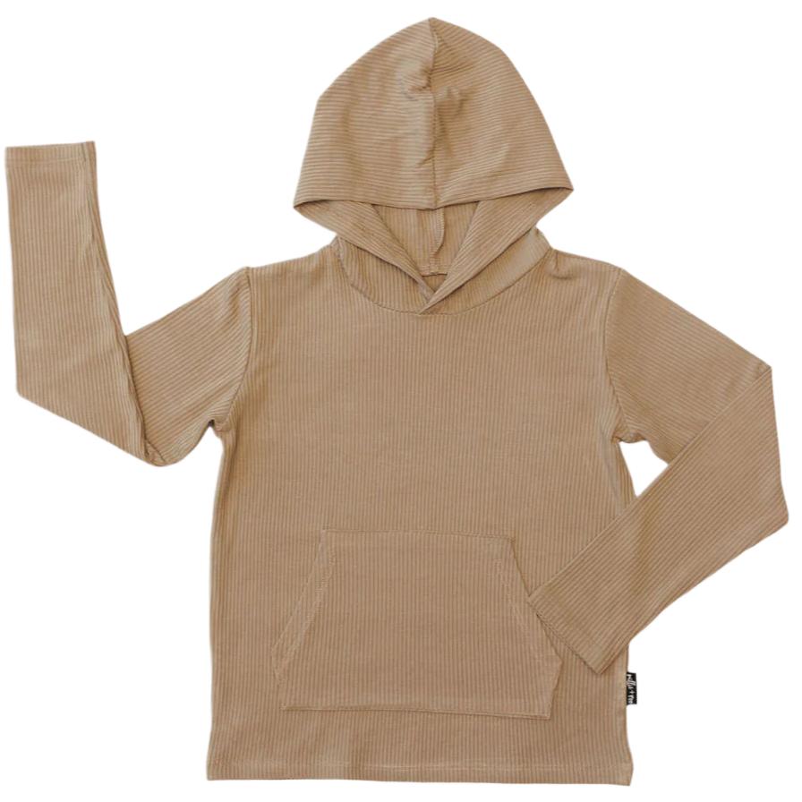 LONG SLEEVE HOODIE- Mocha - HoneyBug