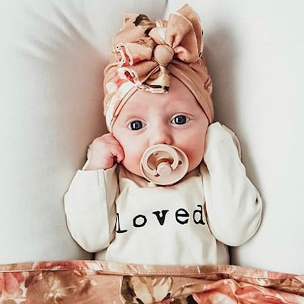 Loved. - Long Sleeve Organic Baby Bodysuit - HoneyBug