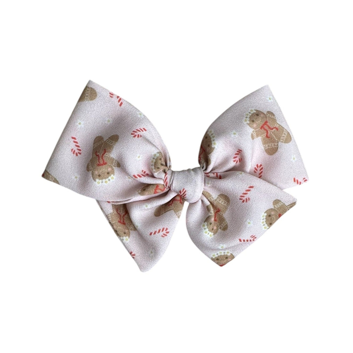 Gingerbread Girlies Pinwheel Bow - HoneyBug