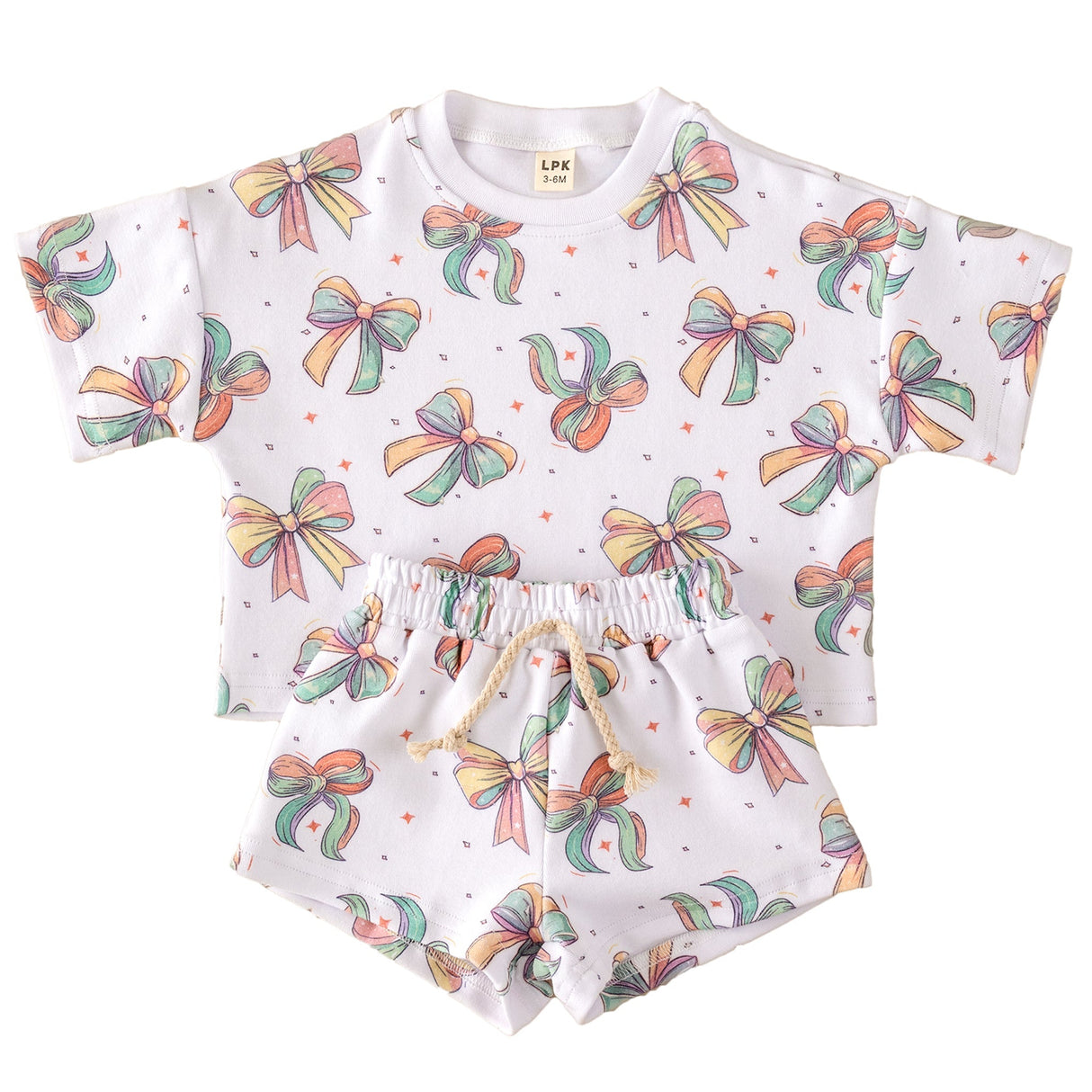 Shorts Set | Happy Bows - HoneyBug