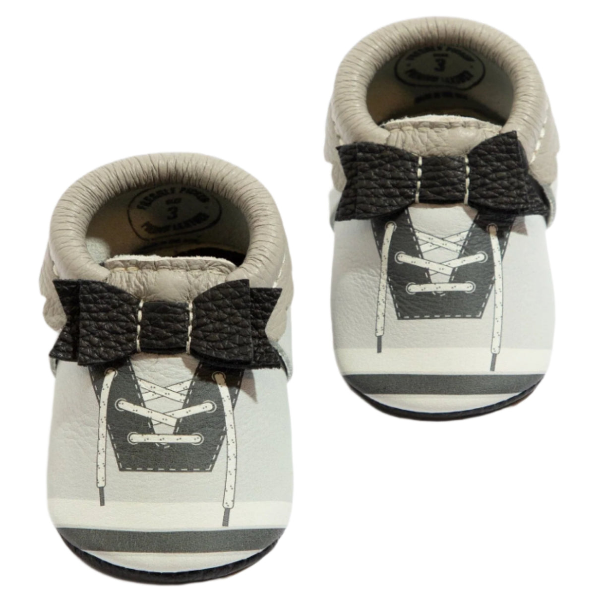 Ice Ice Baby Bow Baby Shoe - HoneyBug