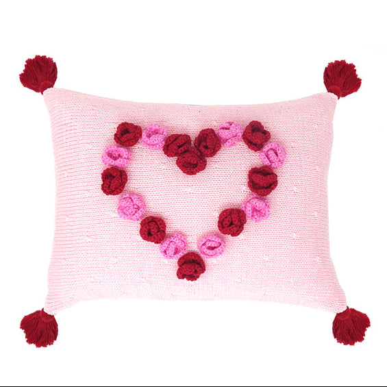 Flower Heart 8 x 11 Pillow