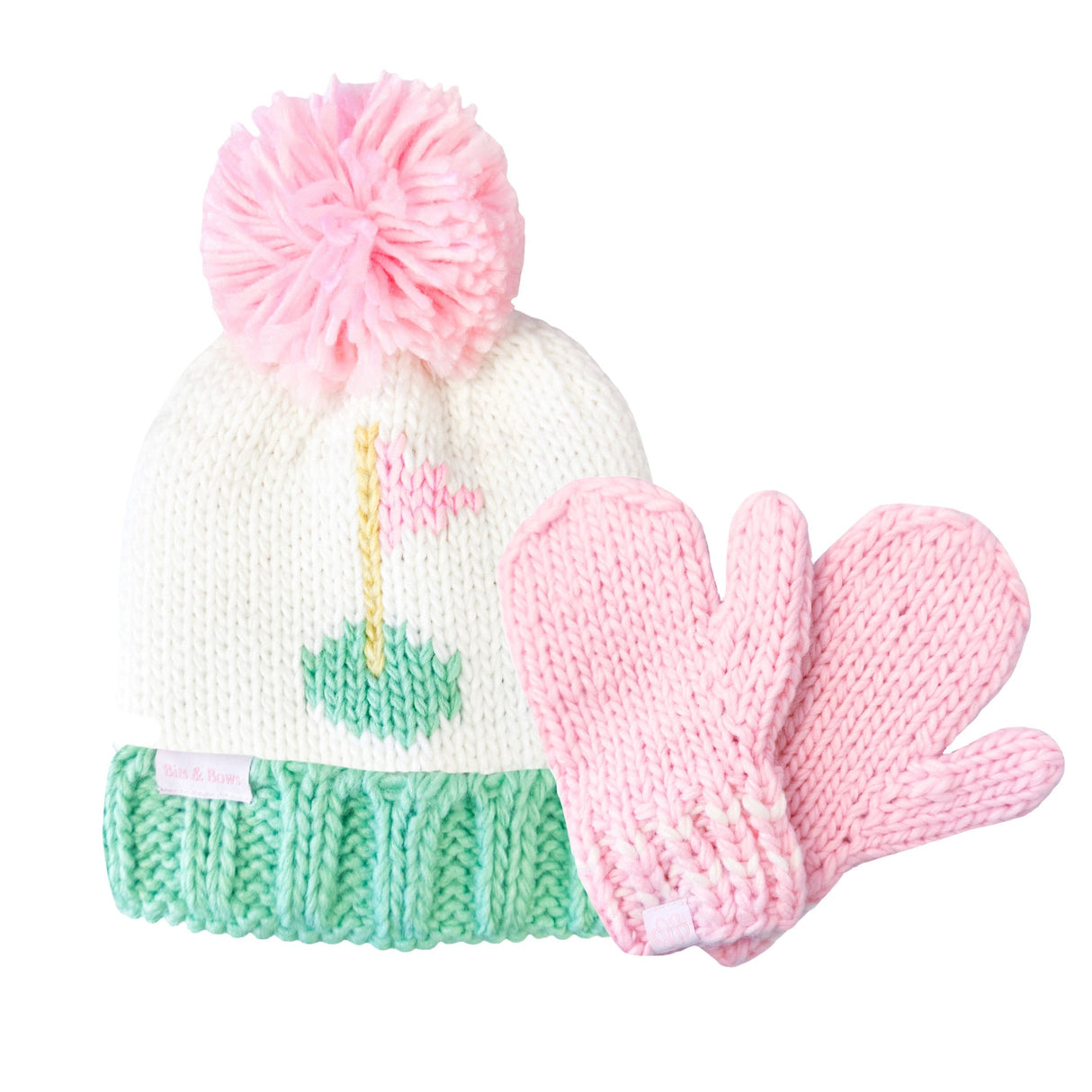 Golf Flag Bobble Hat, Pink