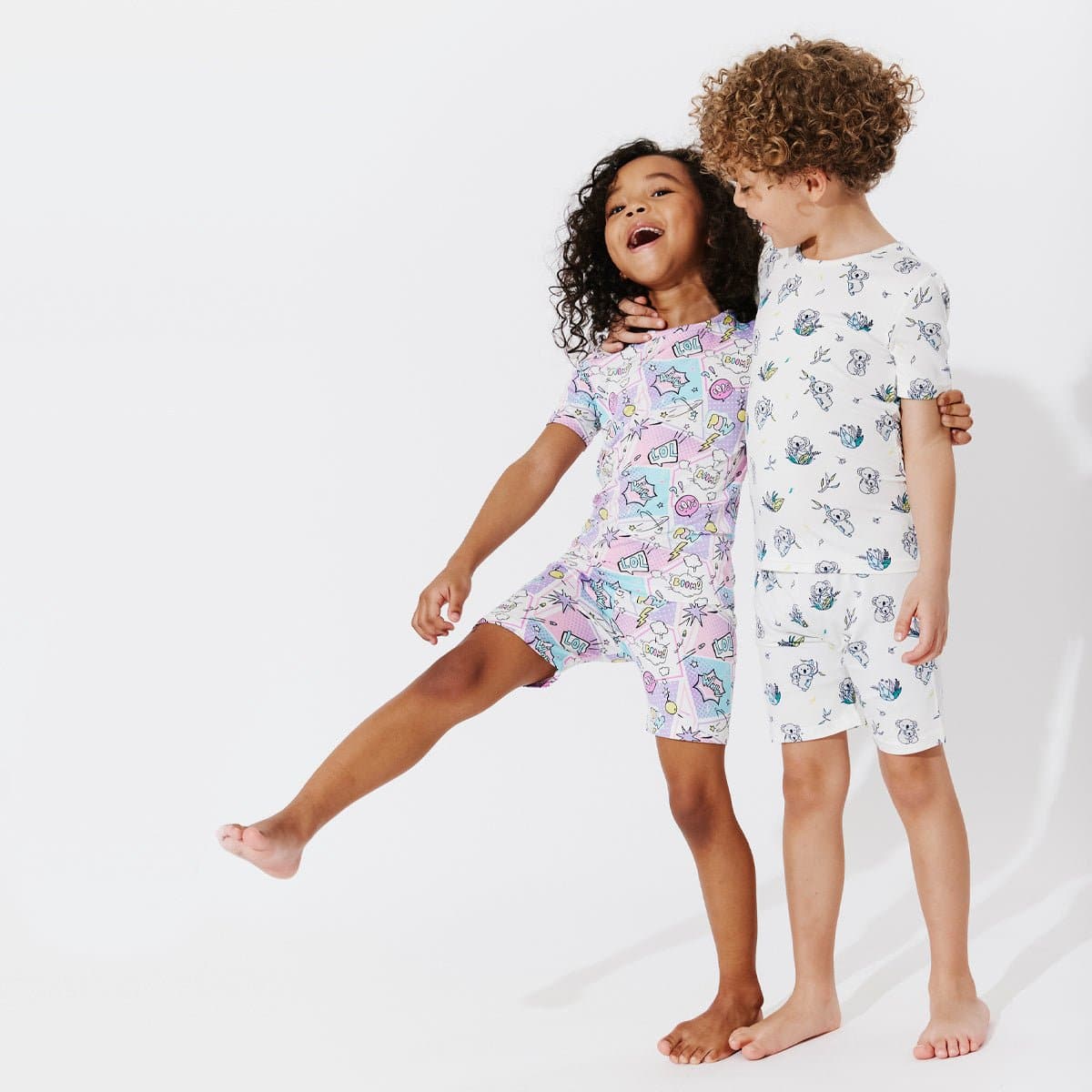 Koala Bamboo Kids Pajama Short Set - HoneyBug