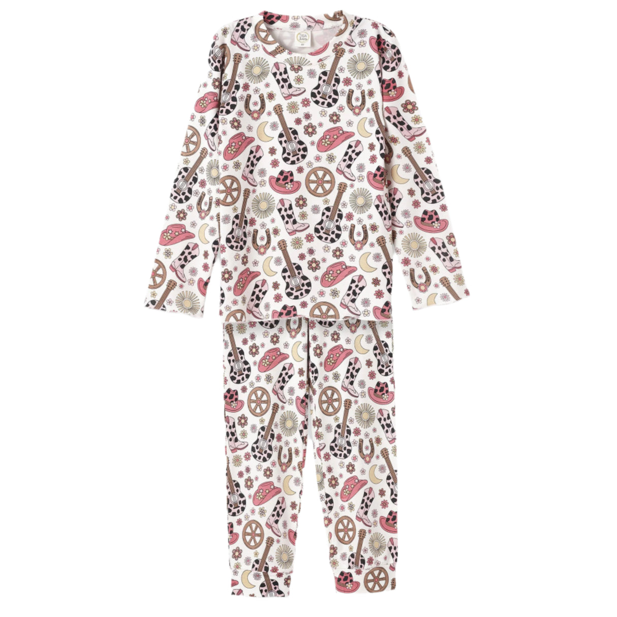 Cowgirl Cutie Girl's Bamboo Pajama Set - HoneyBug