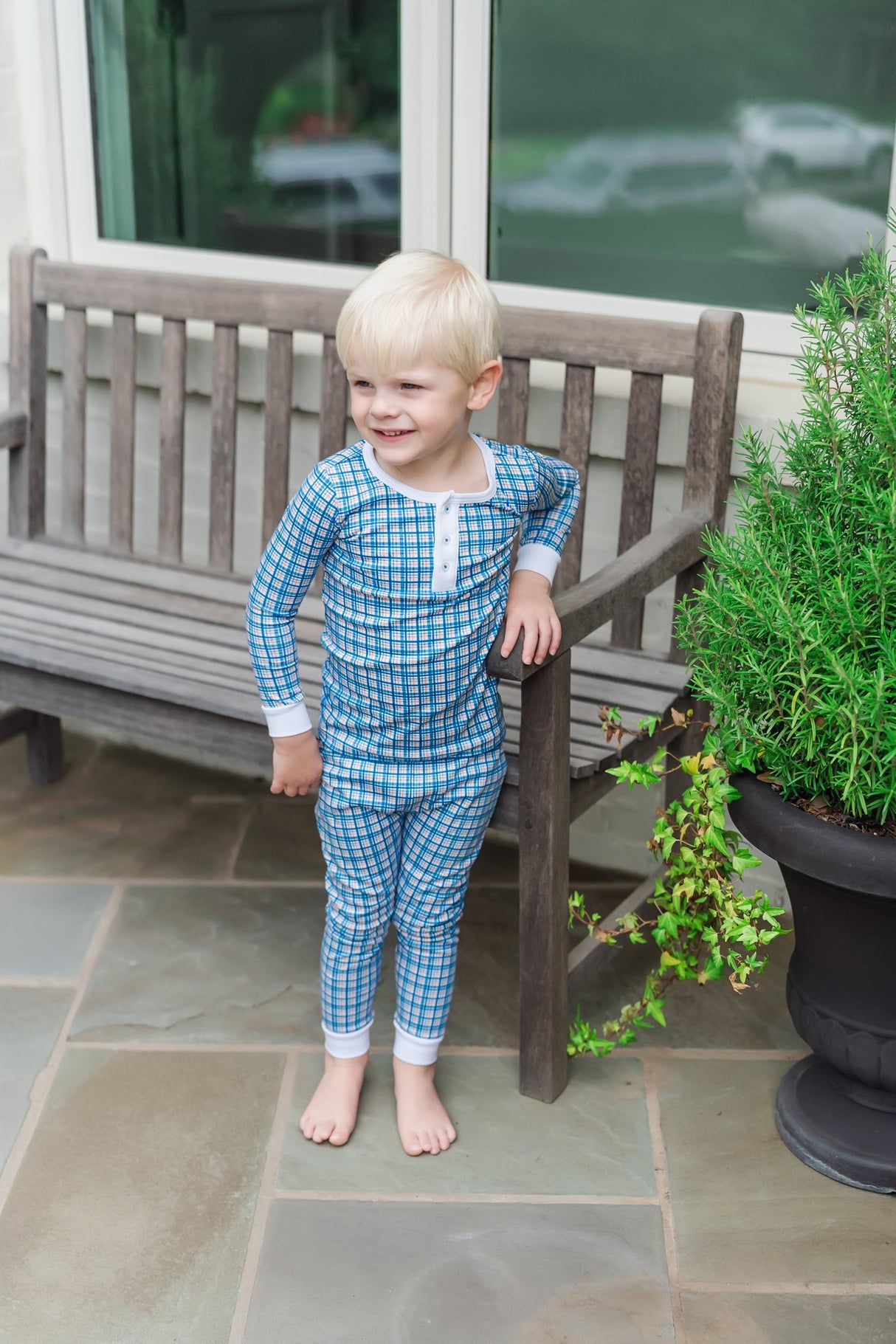 Jack Boys' Pajama Pant Set - Autumn Plaid - HoneyBug