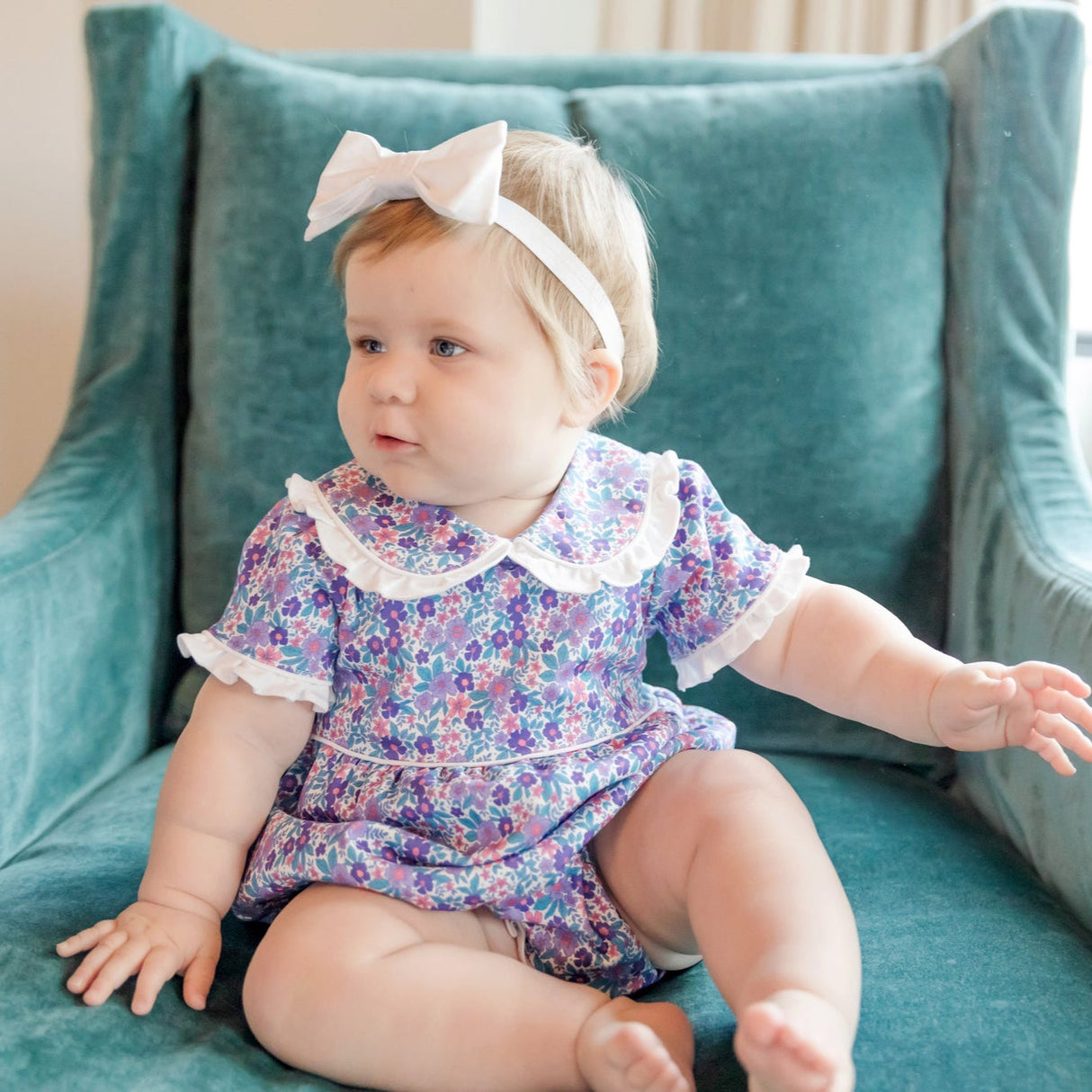 Council Girls' Bubble - Blackberry Floral - HoneyBug