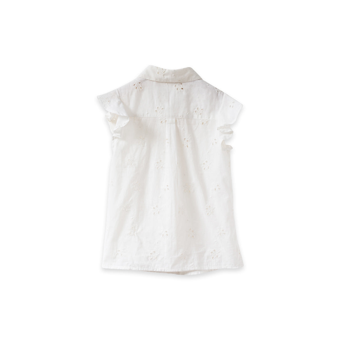 Lola Top | Offwhite Eyelet - HoneyBug