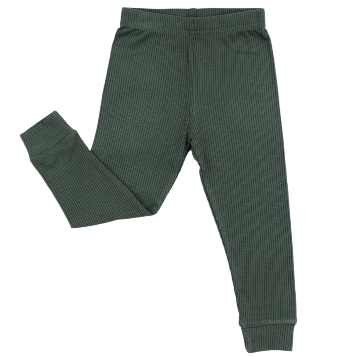 BAMBOO RIB LEGGINGS- Moss - HoneyBug