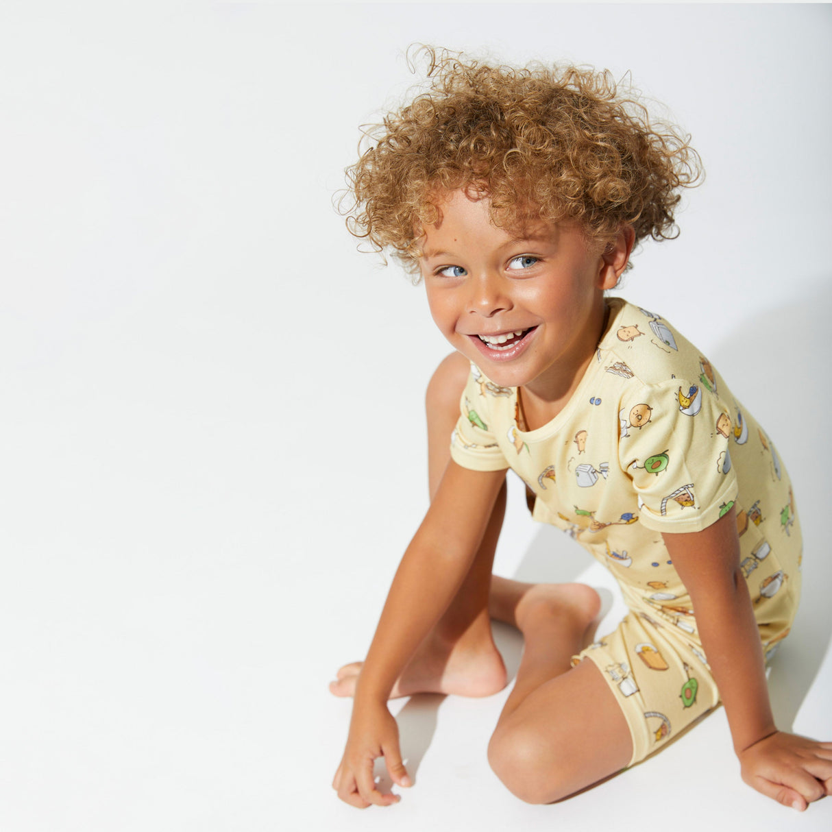 Love You Brunches Bamboo Kids Pajama Short Set - HoneyBug
