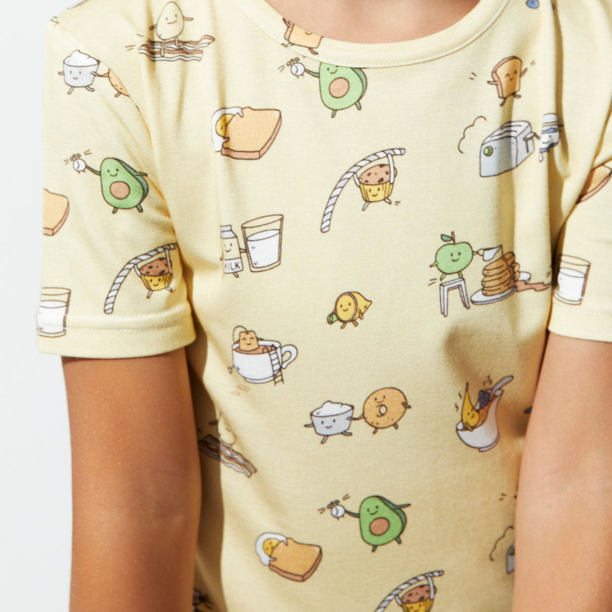 Love You Brunches Bamboo Kids Pajama Short Set - HoneyBug