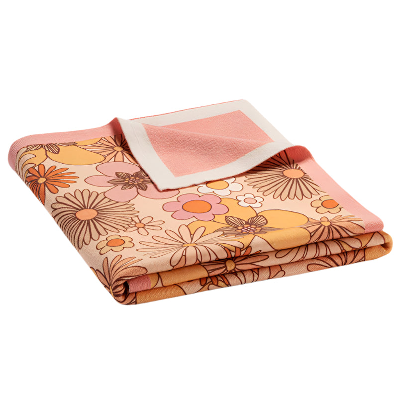 Little Dreamer Organic Baby Blanket - Flower Child - HoneyBug