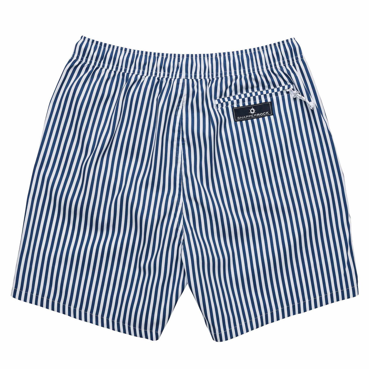 Mens Denim Stripe Comfort Lined Swim Short - HoneyBug