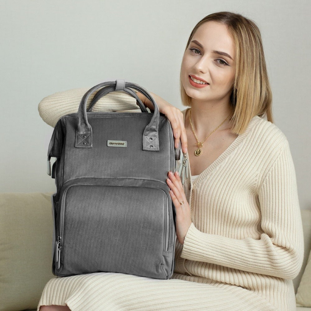 Corduroy Diaper Backpack
