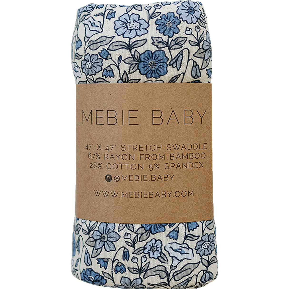 Bluebell Pointelle Bamboo Stretch Swaddle - HoneyBug