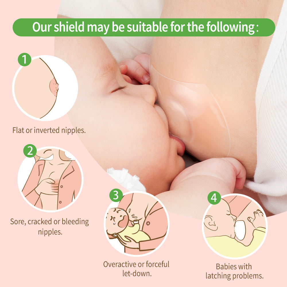Haakaa Silicone Nipple Shields 2-pk (18 mm) - HoneyBug