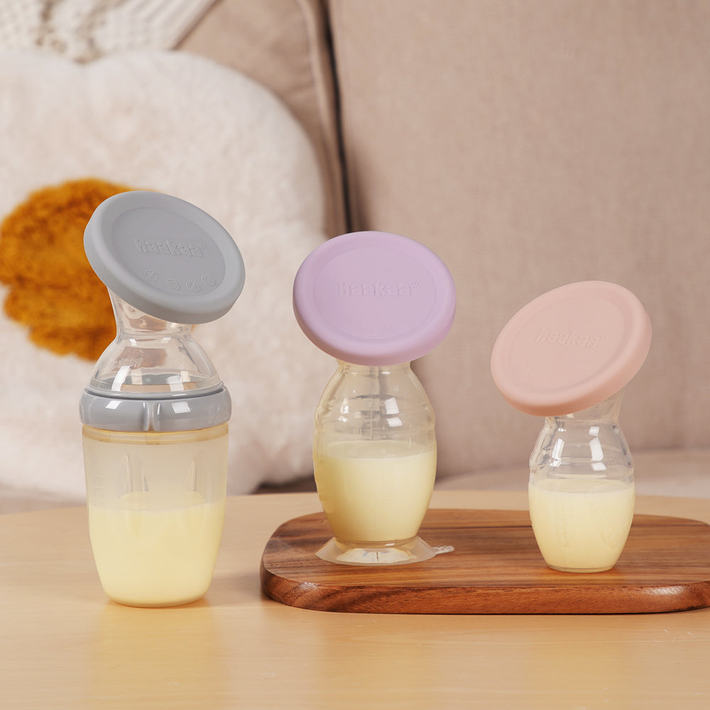 Haakaa Silicone Breast Pump Lid (1 pk) - Blush - HoneyBug