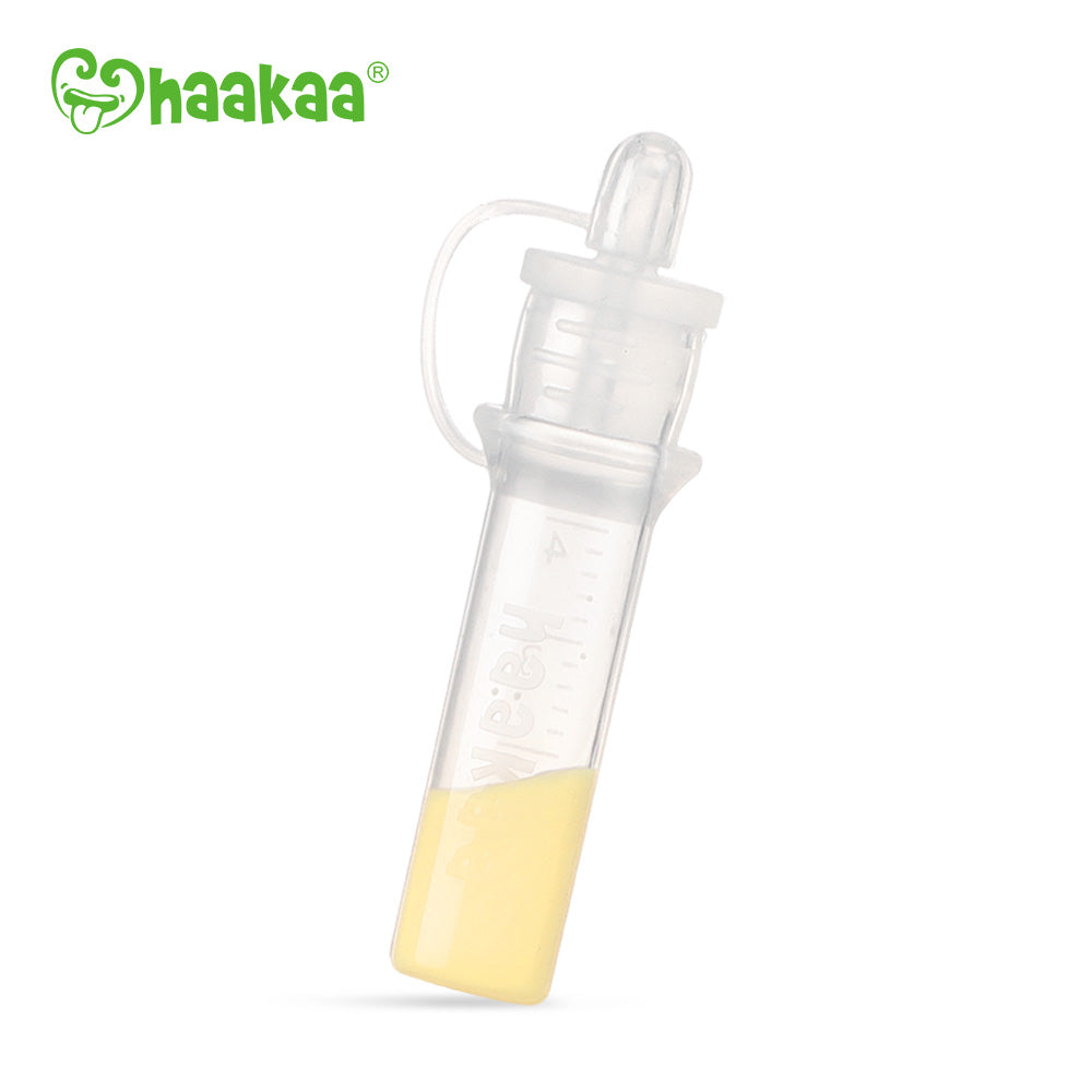 Haakaa Silicone Colostrum Collectors 4 ml, 2 PK (Pre-Sterilized) - HoneyBug