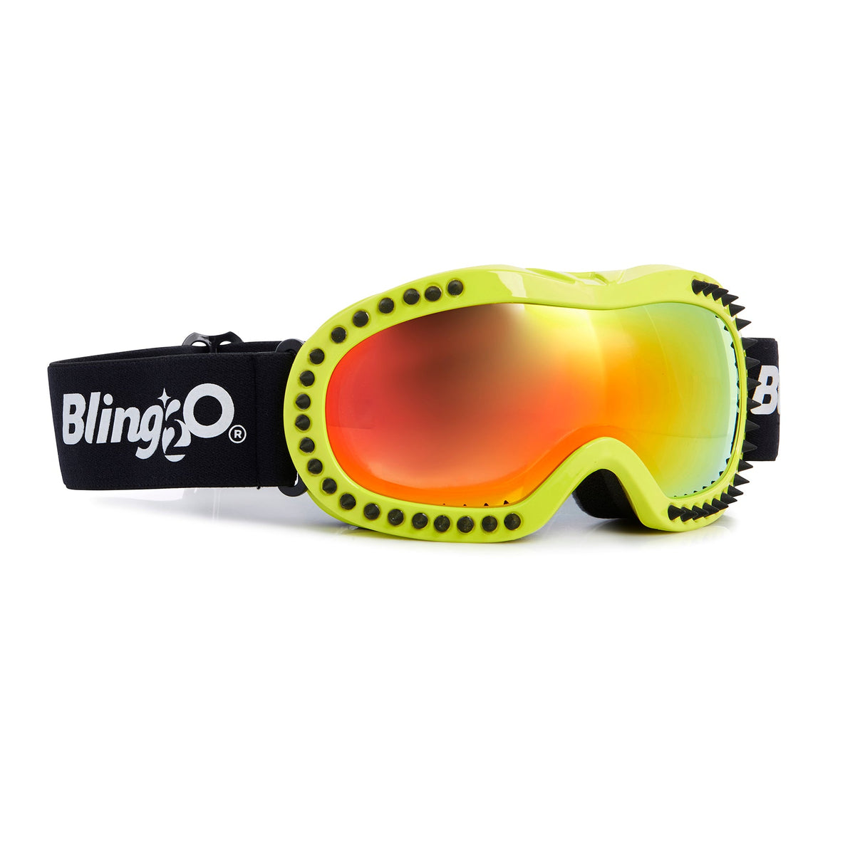 Icicle in Lime Kids' Ski Goggles - HoneyBug