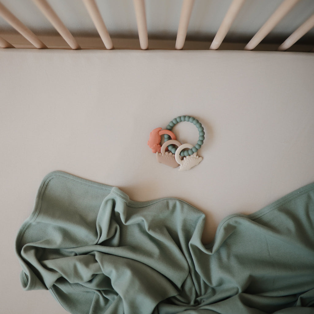 Dino Teething Ring - HoneyBug