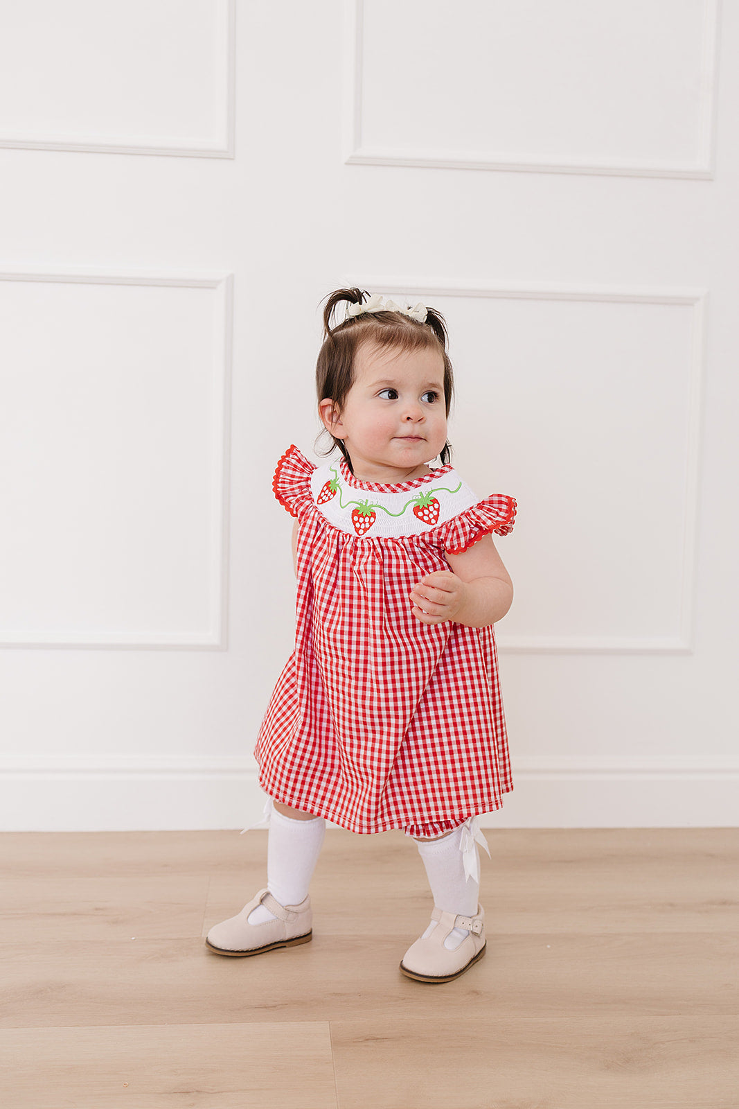 Gingham Strawberry Dress