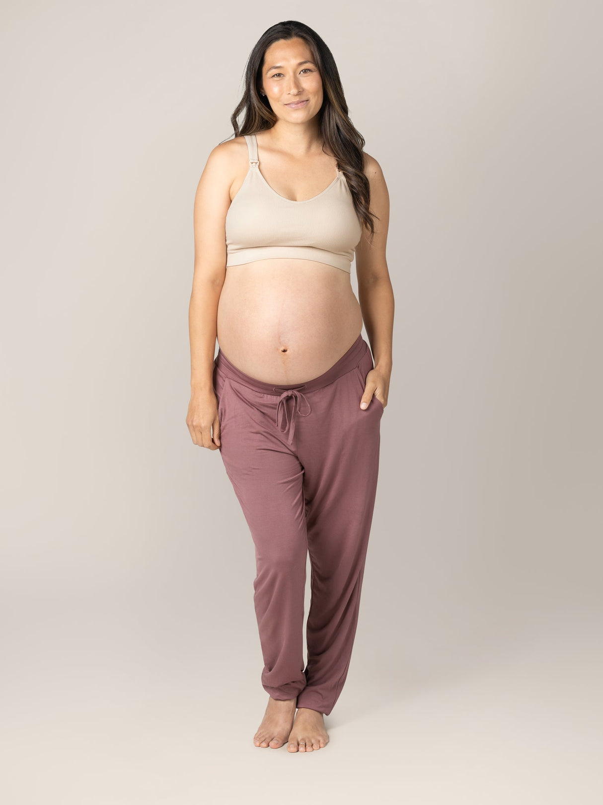Mia Maternity & Nursing Lounge Bra | Stone - HoneyBug