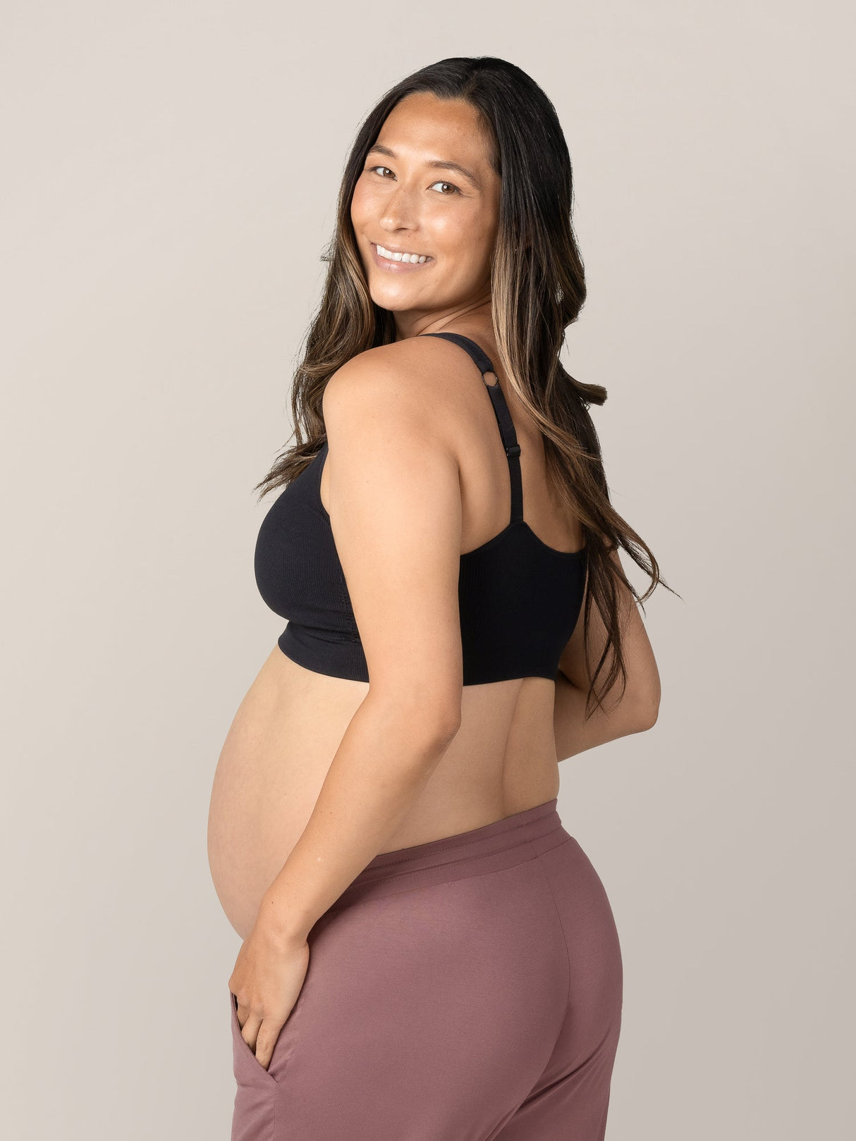 Mia Maternity & Nursing Lounge Bra | Black - HoneyBug