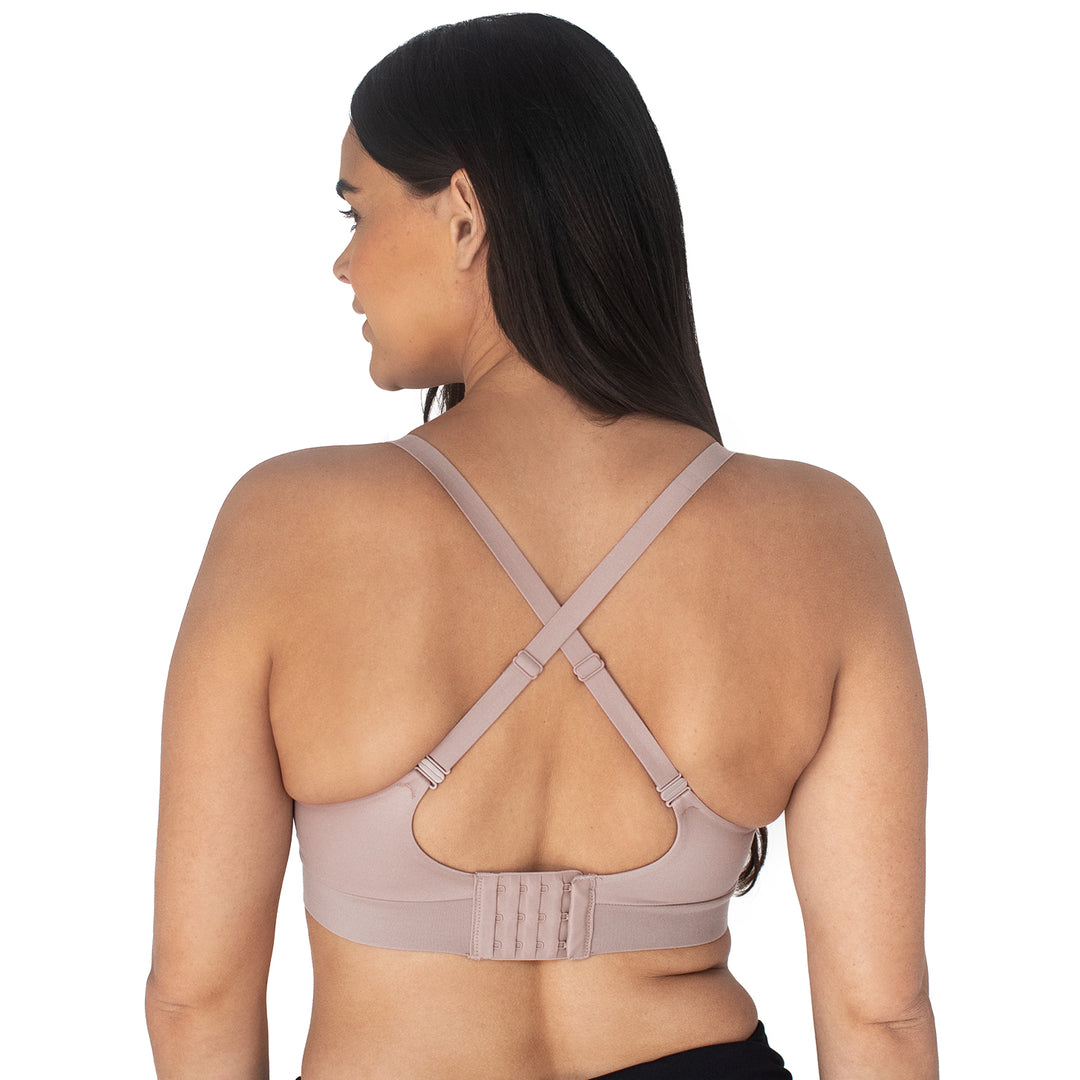 Minimalist Maternity & Nursing Plunge Bra | Lilac Stone - HoneyBug
