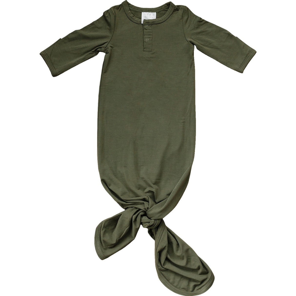 Olive Bamboo Knot Gown - HoneyBug