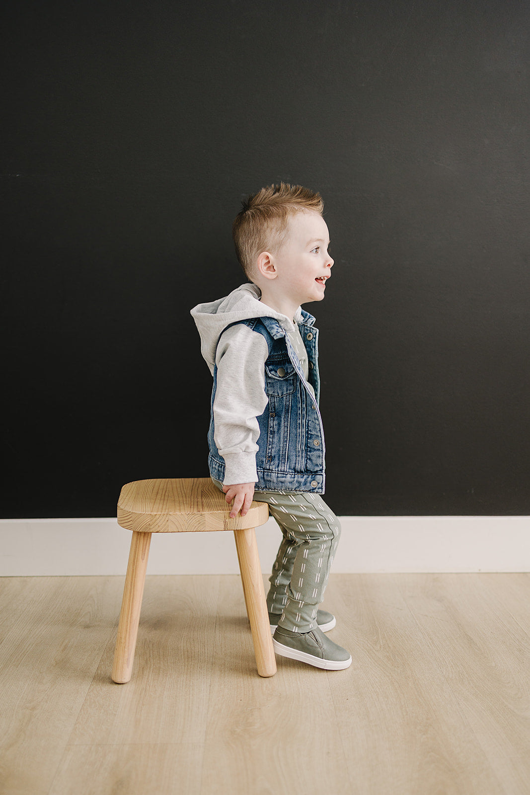Mebie Baby Hooded Jean Jacket - HoneyBug
