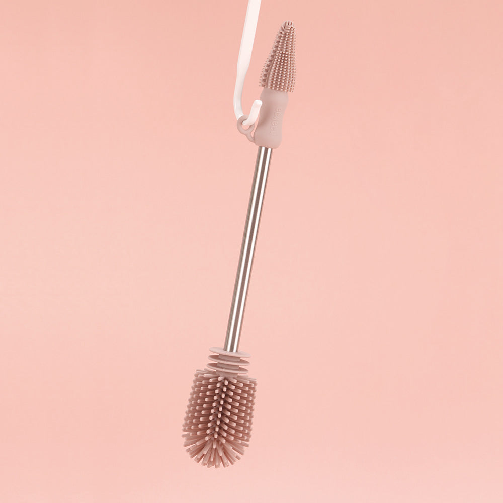 Haakaa Double-Ended Silicone Brush 1 PK - HoneyBug