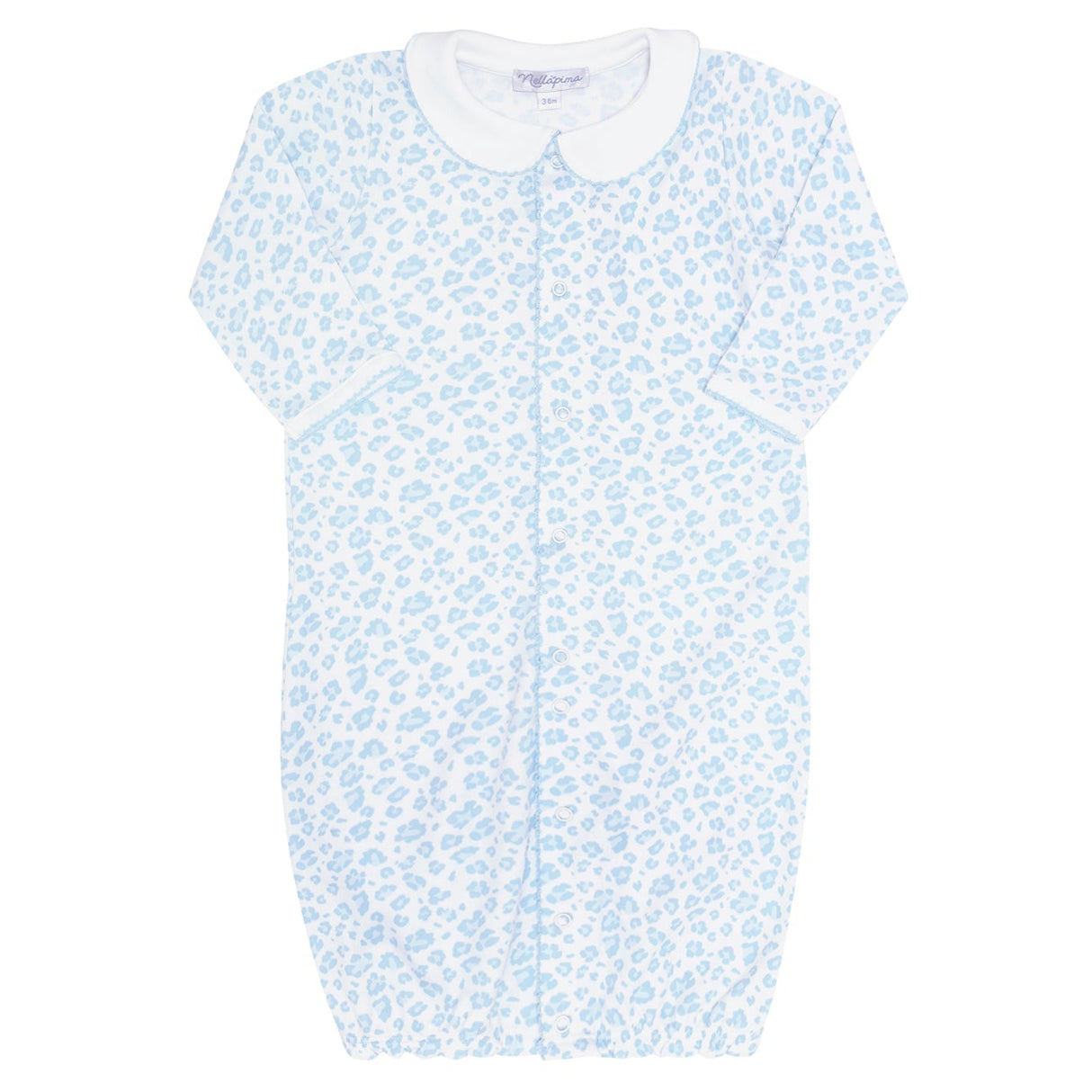 Blue Cheetah Print Converter Gown