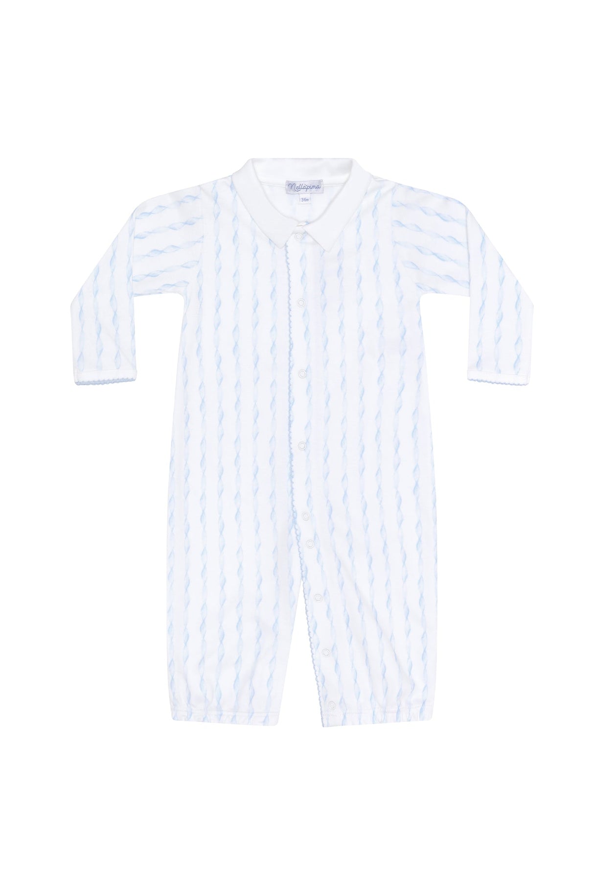 Blue Twirls Converter Gown - HoneyBug