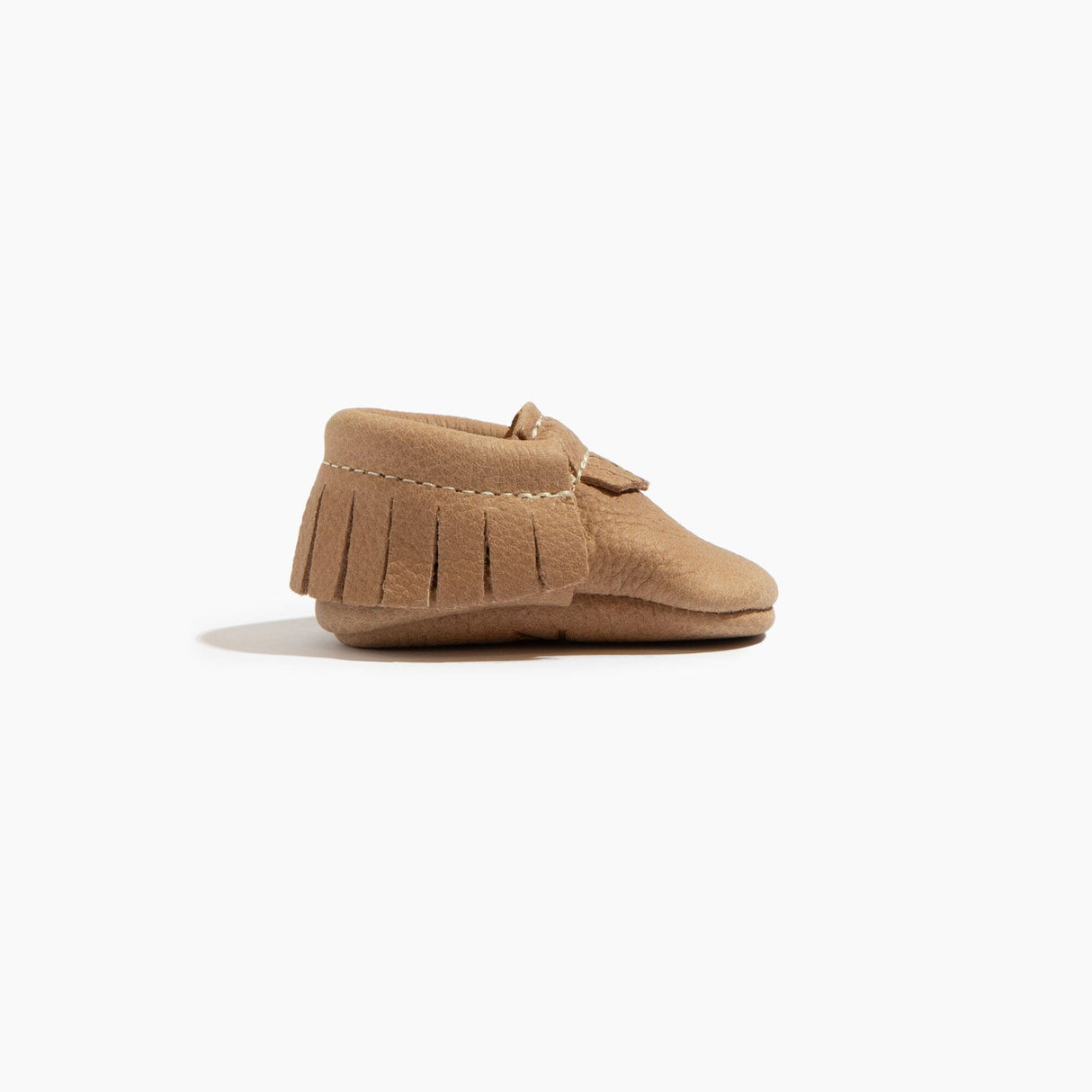 Newborn Weathered Brown Moccasin Baby Shoe - HoneyBug