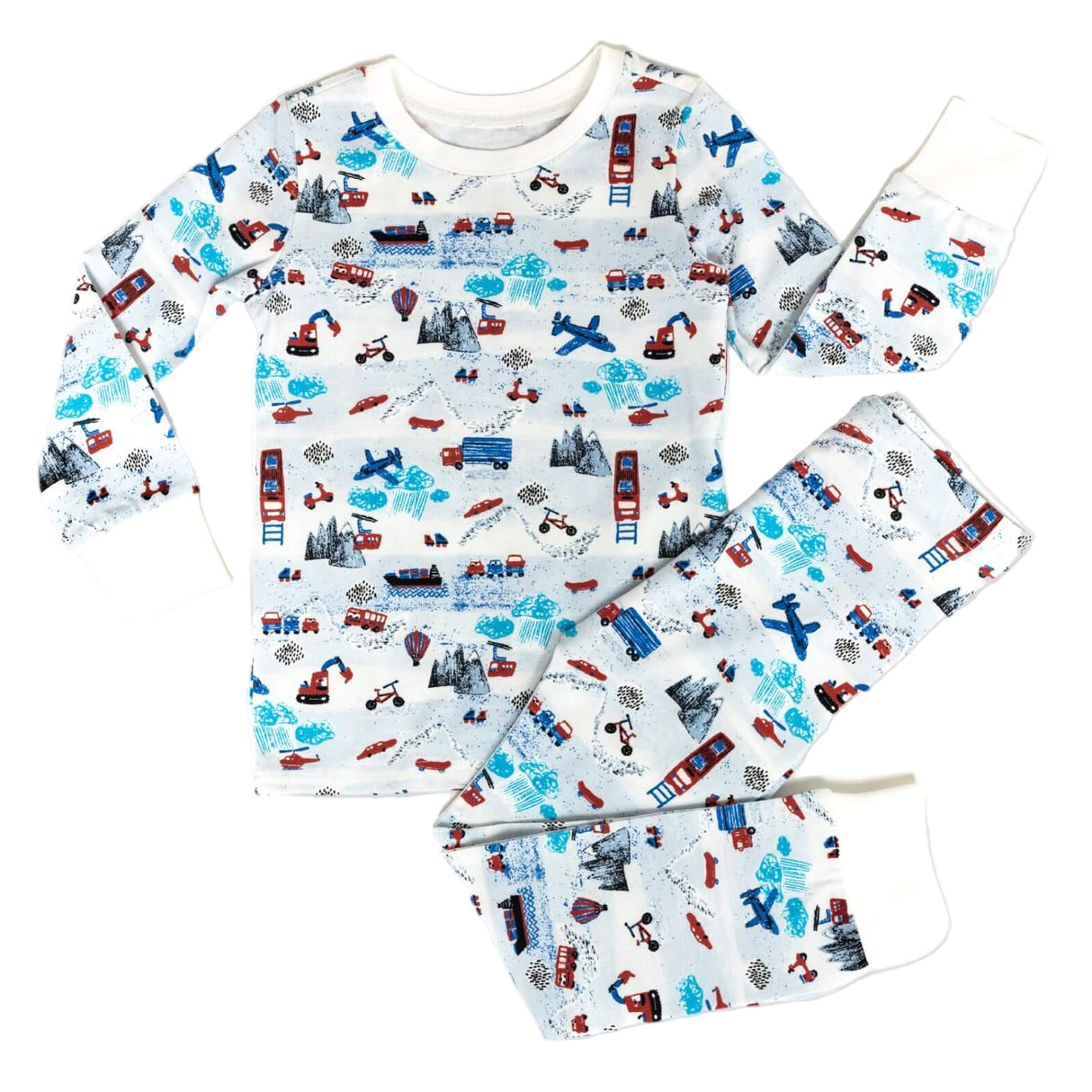 Organic Kids Pajamas - Transportation