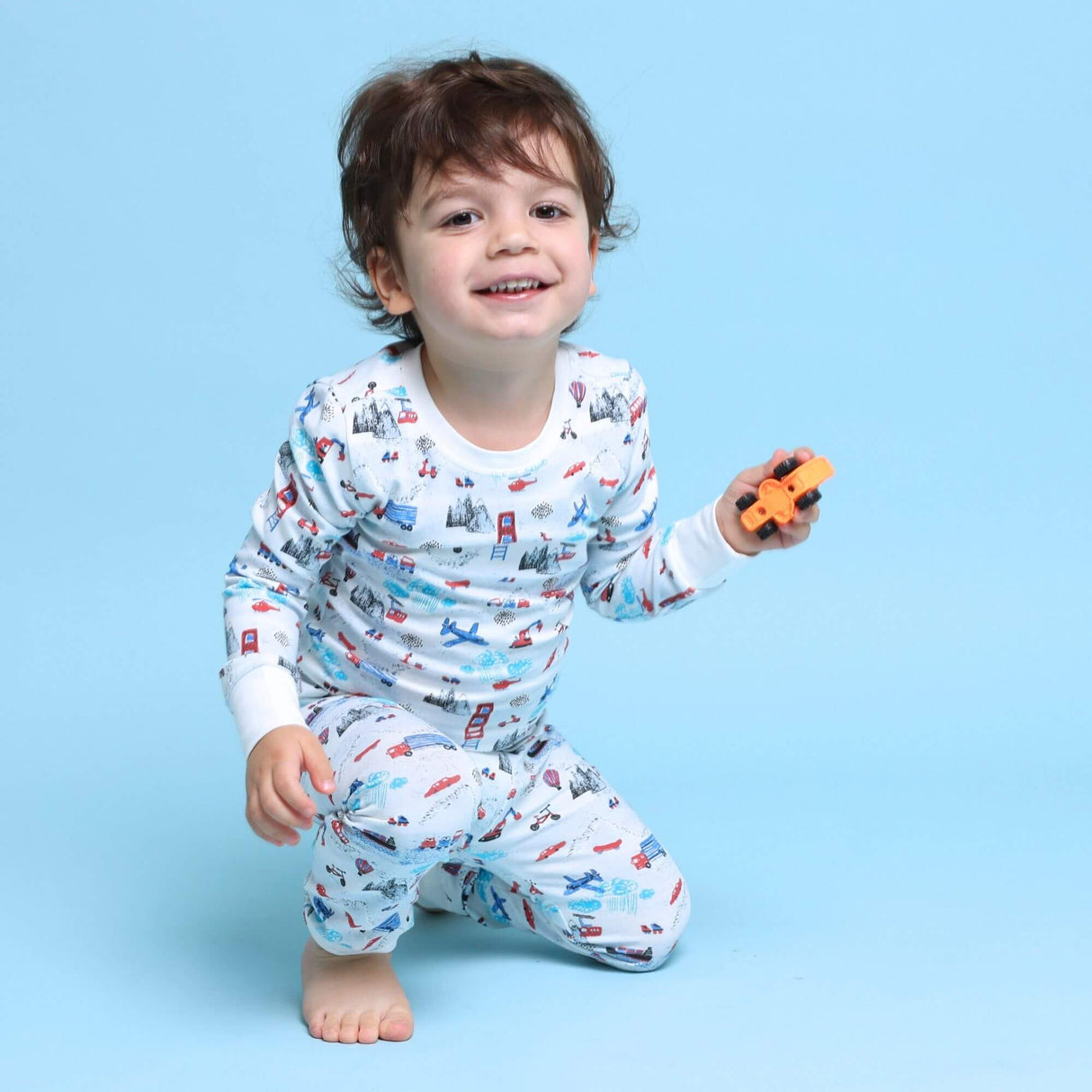 Organic Kids Pajamas - Transportation