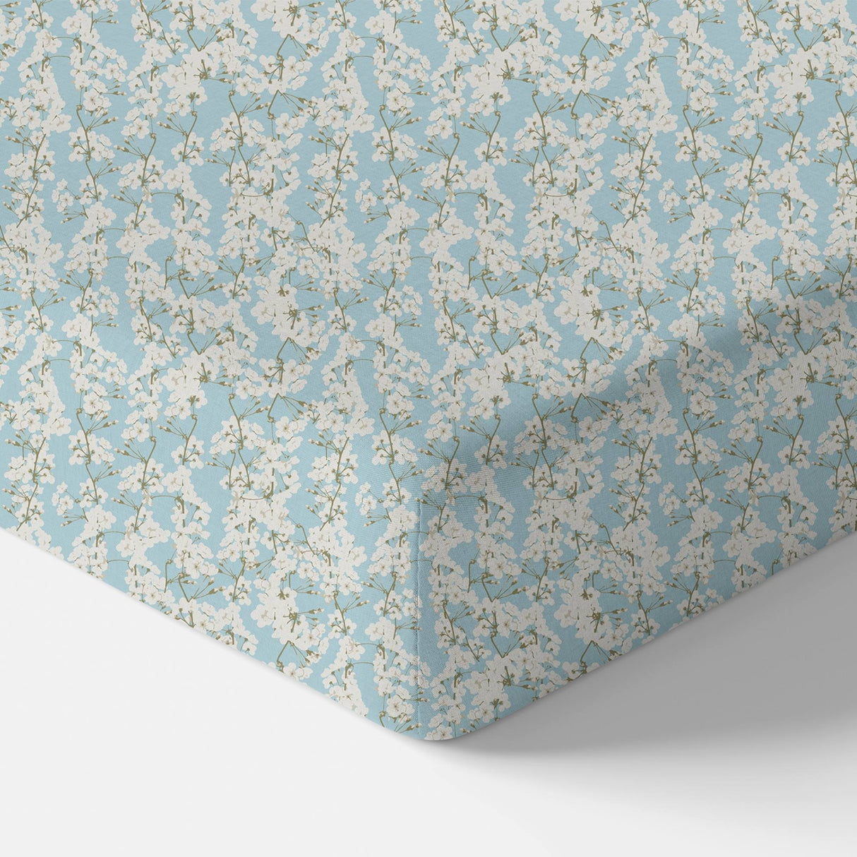 Organic Crib Sheet - Cherry Blossoms