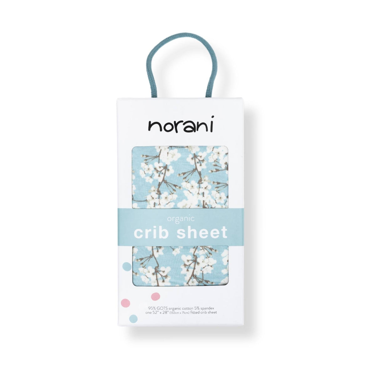 Organic Crib Sheet - Cherry Blossoms