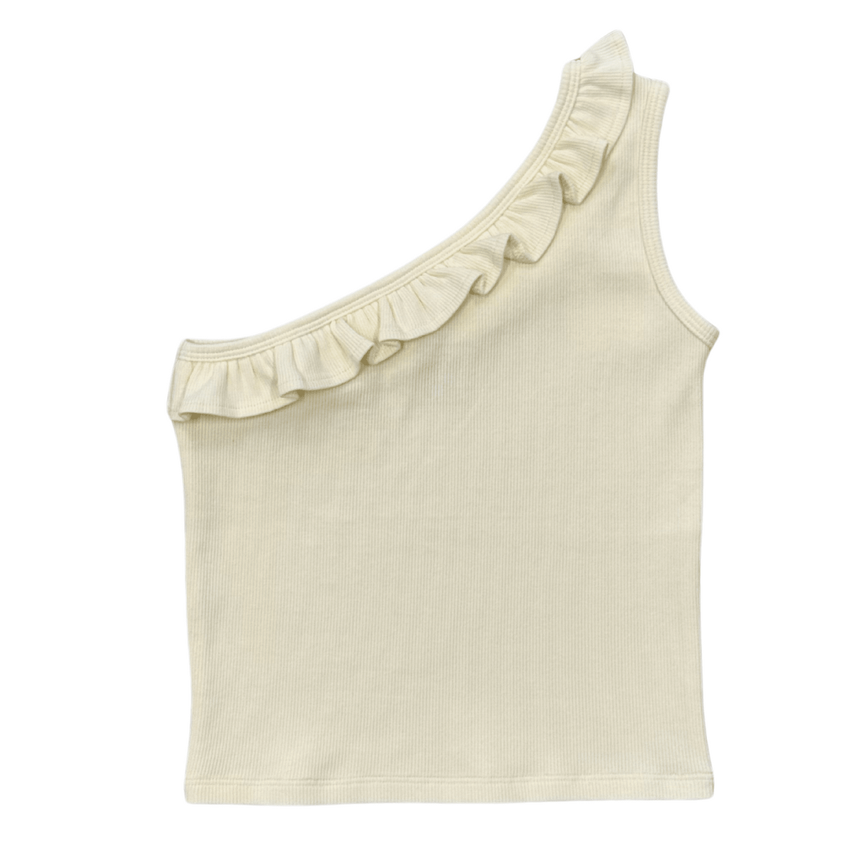 One-Shoulder Ribbed Tank