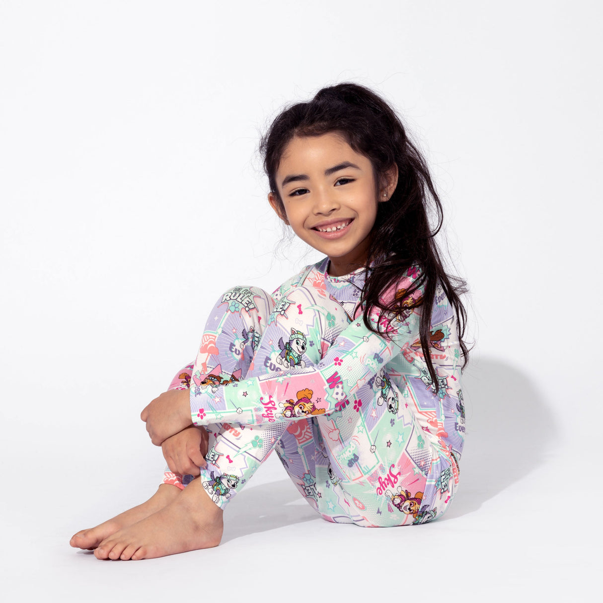 PAW Patrol: Comic Girl Pups Bamboo Kids Pajamas - HoneyBug