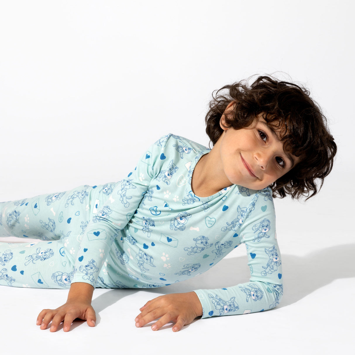 PAW Patrol: I Woof You Blue Bamboo Kids Pajamas - HoneyBug