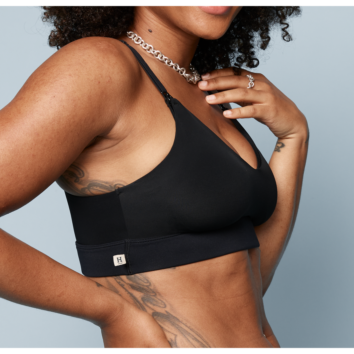 Bliss Nursing Bralette - Black - HoneyBug