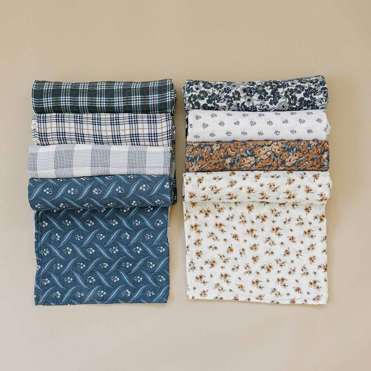 Autumn Bloom Muslin Swaddle Blanket - HoneyBug