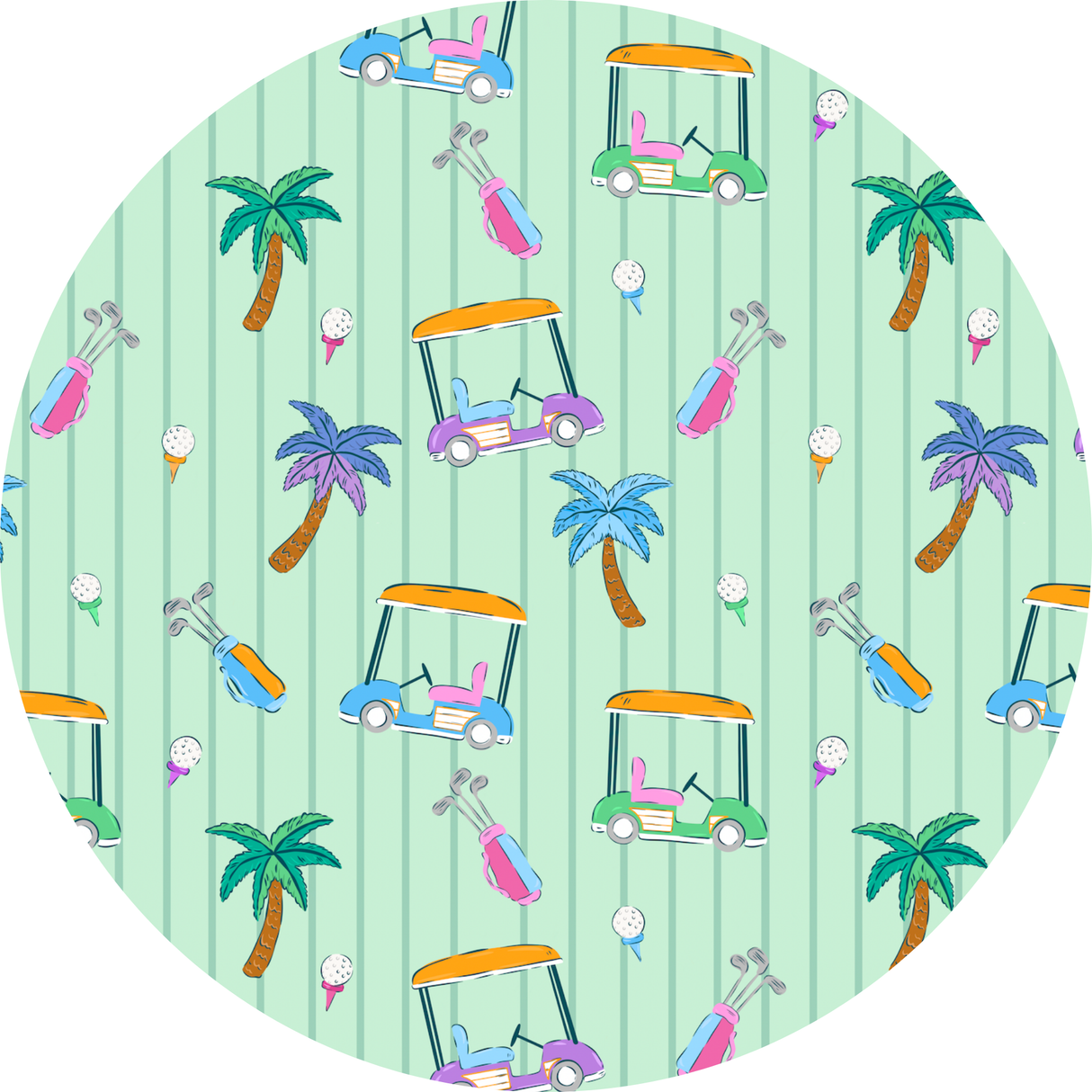 It's Fore O'Clock Somewhere Girls Collared Dress - HoneyBug